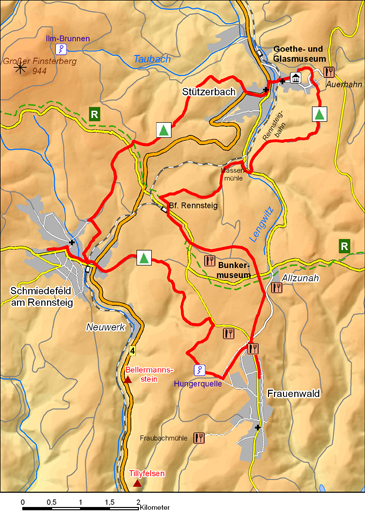 Bild vergrößern: Karte des Doktor-Wald-Weges
