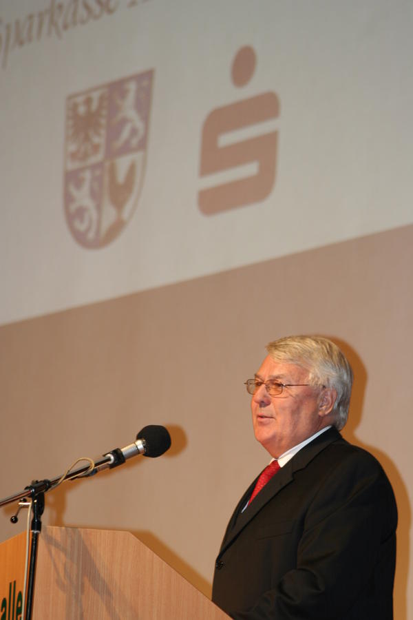 Der scheidende Sparkassenvorstandvorsitzende Detlef Wiertz