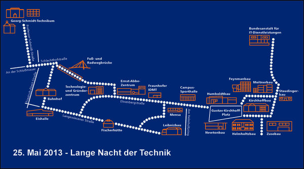 Lange Nacht der Technik - Karte