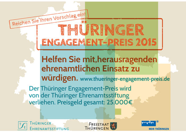 Bild vergr&ouml;&szlig;ern: Th&uuml;ringer Engagement-Preis 2015
