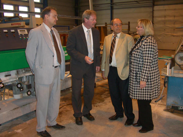 C. Schorsch & K. Reith mit den G&auml;sten Dr. B. Kaufhold & M. Lehwald im Gespr&auml;ch