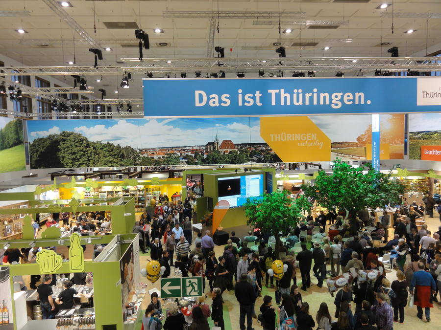 Eindruck von der Gr&uuml;nen Messe 2018 am Th&uuml;ringen-Stand