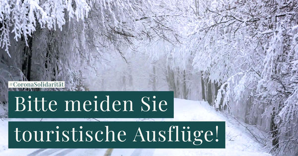 Bild vergr&ouml;&szlig;ern: Zuhause bleiben. Am Wochenende gibt es versch&auml;rfte Kontrollen an beliebten Ausflugszielen.