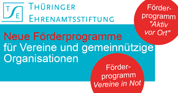 Bild vergr&ouml;&szlig;ern: Th&uuml;ringer Ehrenamtsstiftung setzt F&ouml;rderprogramme auf