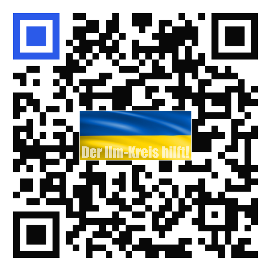 Bild vergrößern: Ukraine - Der Ilm-Kreis hilft - QR-Code