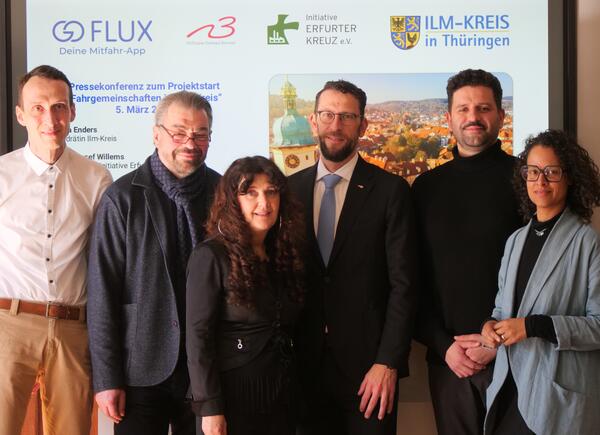 Bild vergr&ouml;&szlig;ern: Erfolgreicher Projektstart der MitfahrApp goFLUX im Ilm-Kreis